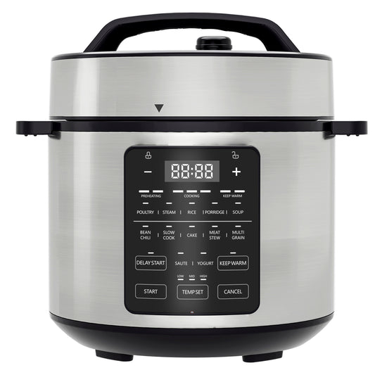 9 In 1 Electric Pressure Cooker, Warmer & Sterilizer, Saute, Slow Cooker, Rice Cooker, Steamer, Multi-Functional Smart Pot
