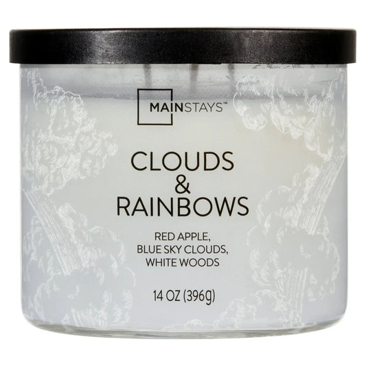 3-Wick Wrapped Clouds & Rainbows Scented Candle, 14 Oz